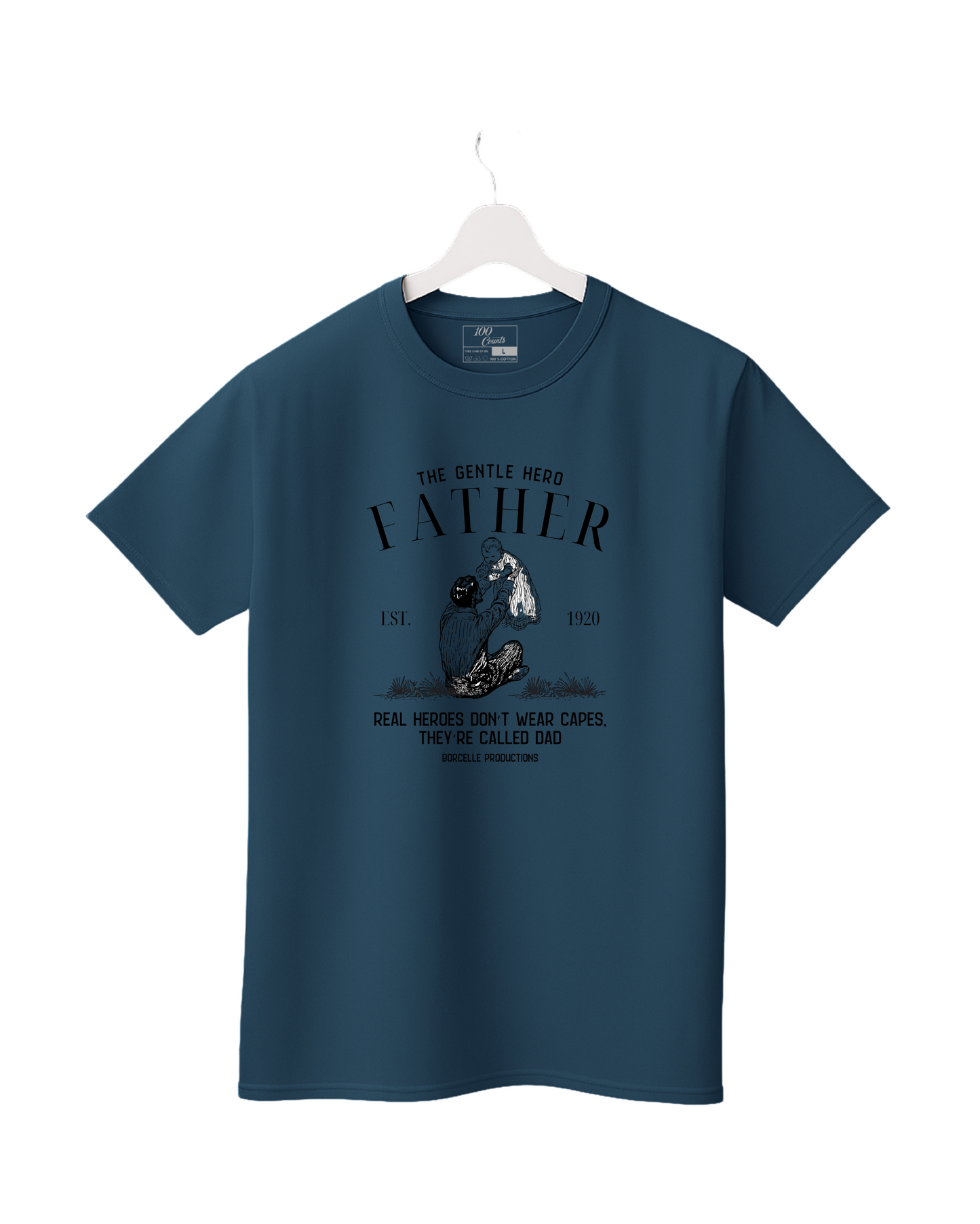 The Gentle Hero Father Printed T-Shirt