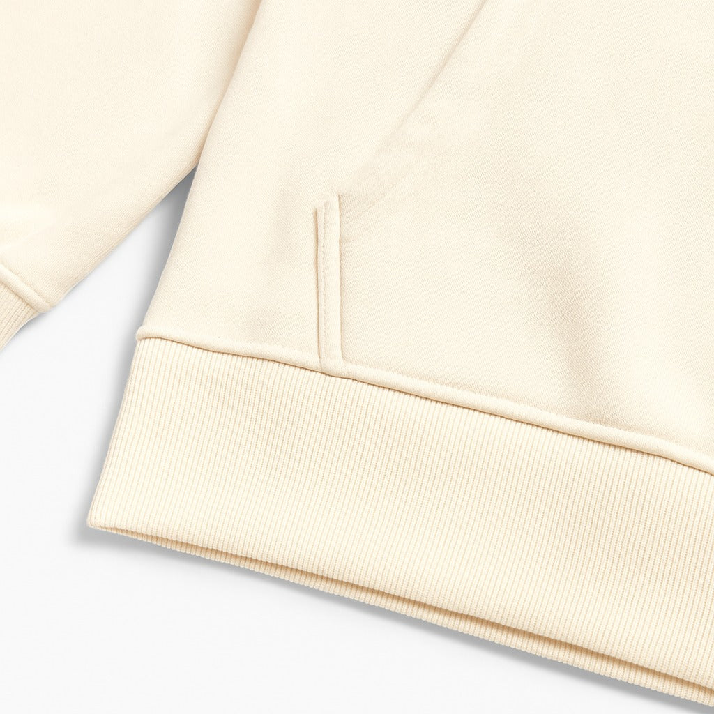 Solid Hoodies- Cream & Navy (320 GSM)