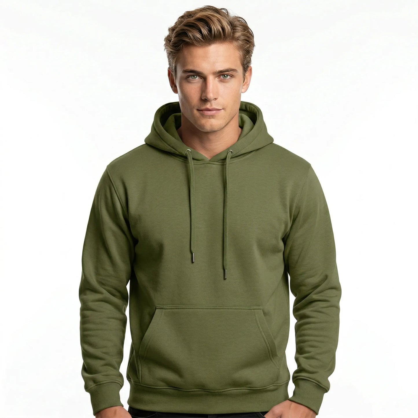 Men's Army Green Hoodie (320GSM)