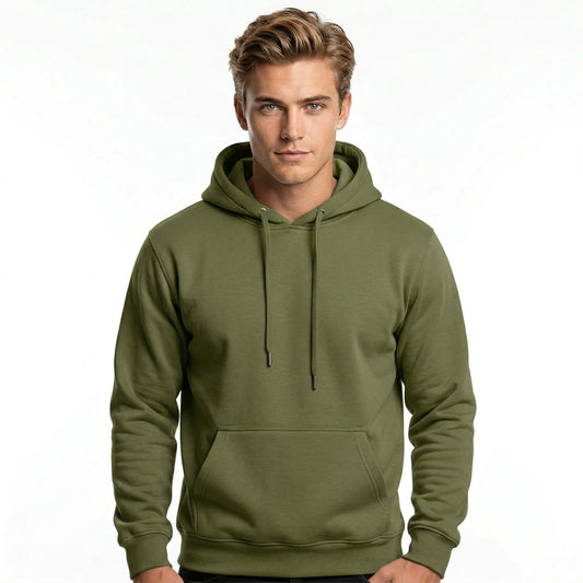Men's Army Green Hoodie (320GSM)