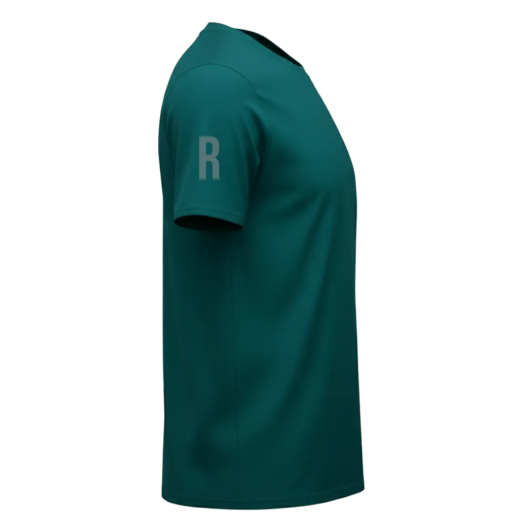 Right Sleeve view of a blank Atlantic 220GSM half sleeve t-shirt made of 100% Australian Combed Cotton.