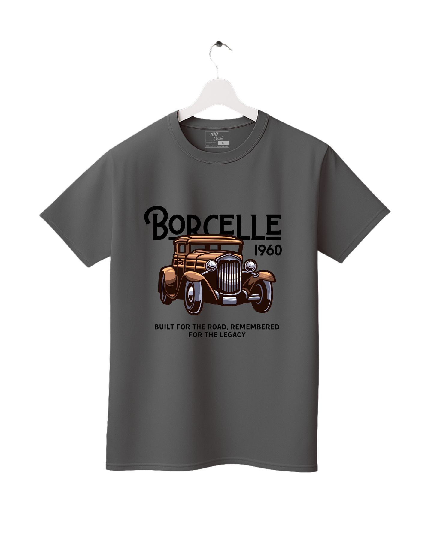 Vintage Car BORCELLE 1960 Classic Auto Legacy Graphic Printed T-Shirt