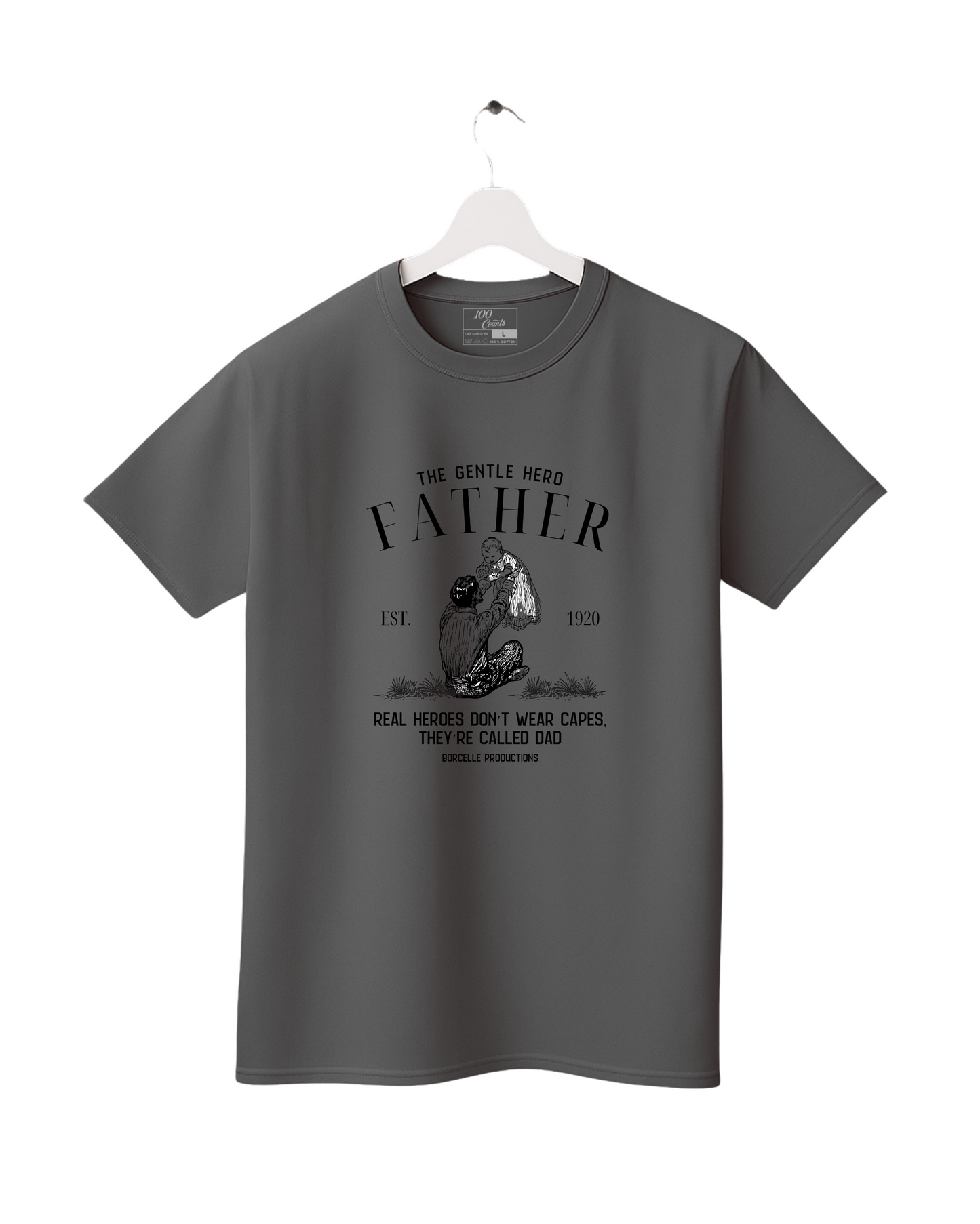 The Gentle Hero Father Printed T-Shirt