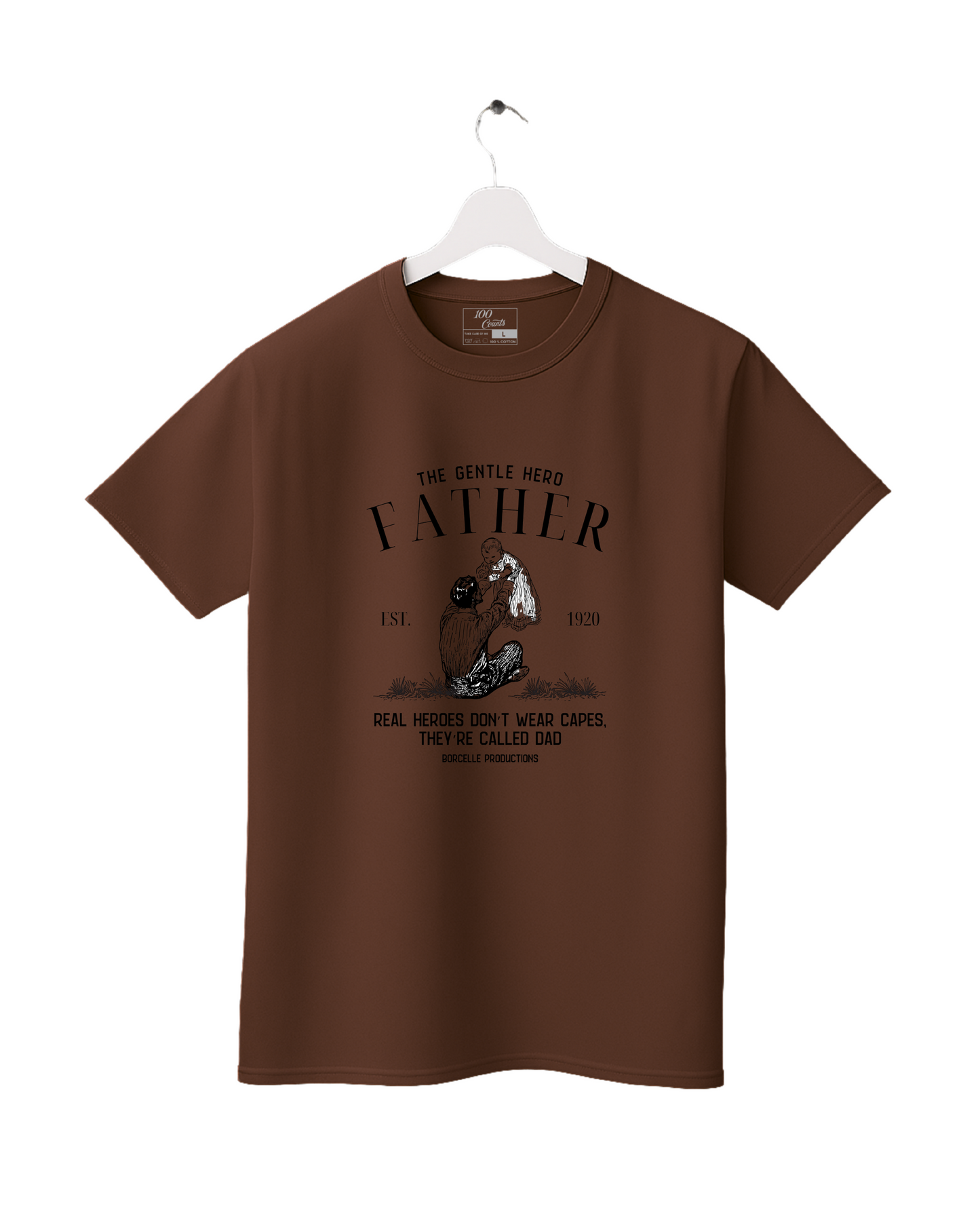 The Gentle Hero Father Printed T-Shirt