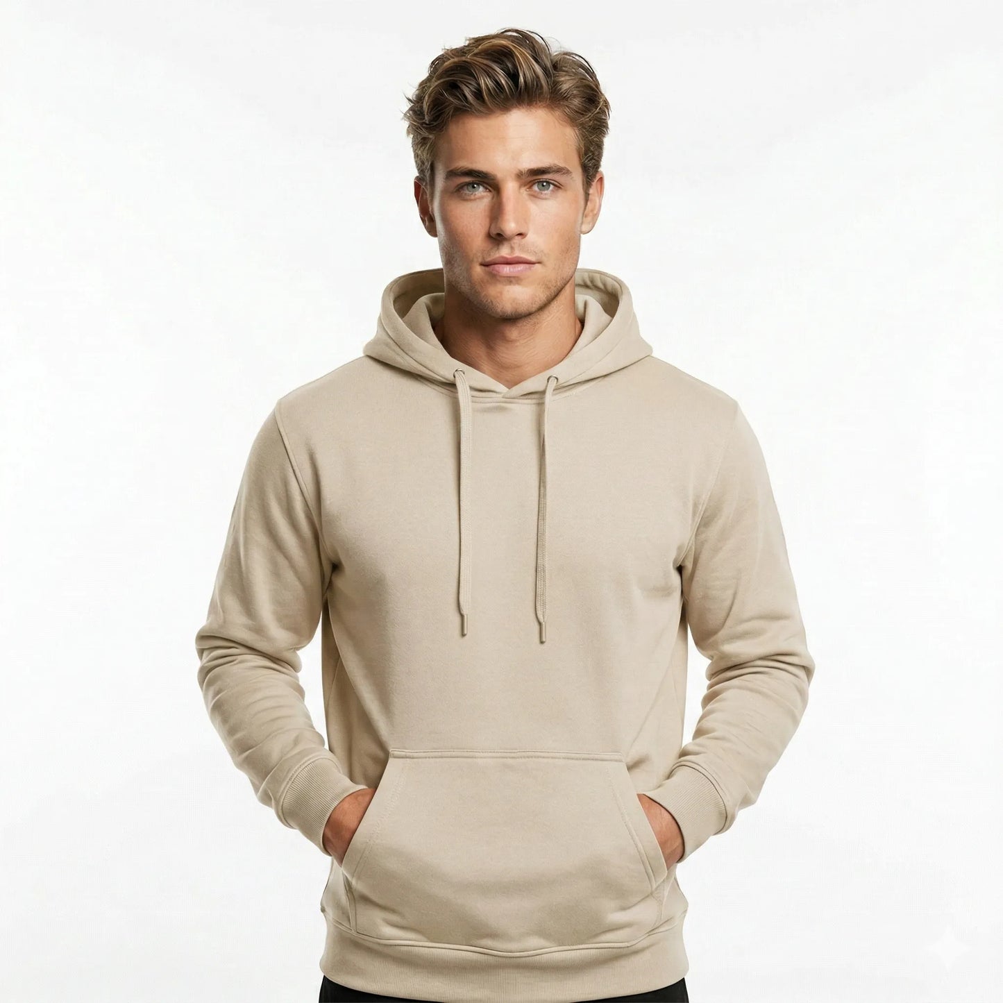 Men's Cream Hoodie (320GSM)