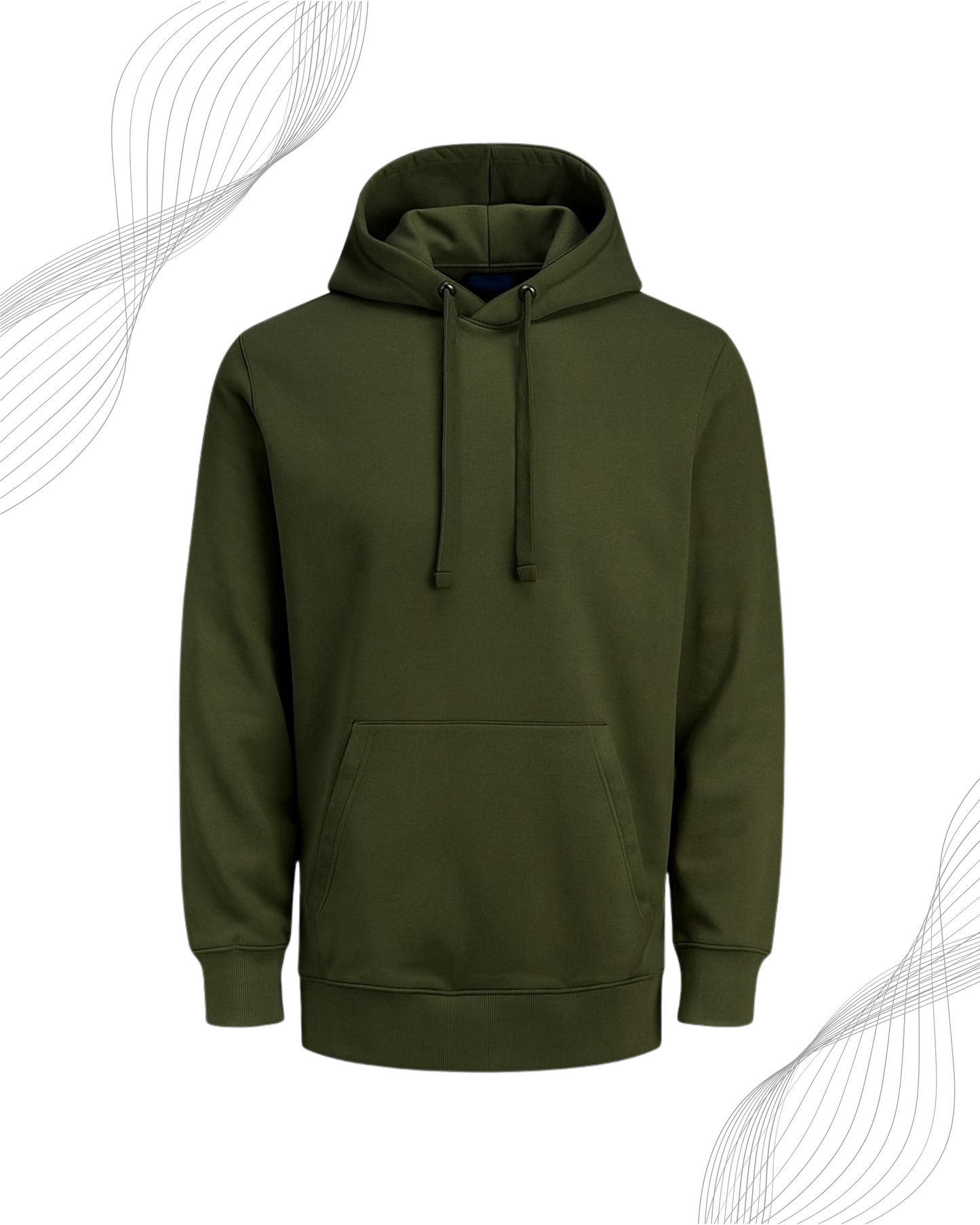 Solid Hoodies- Grey & Army Green (320 GSM)