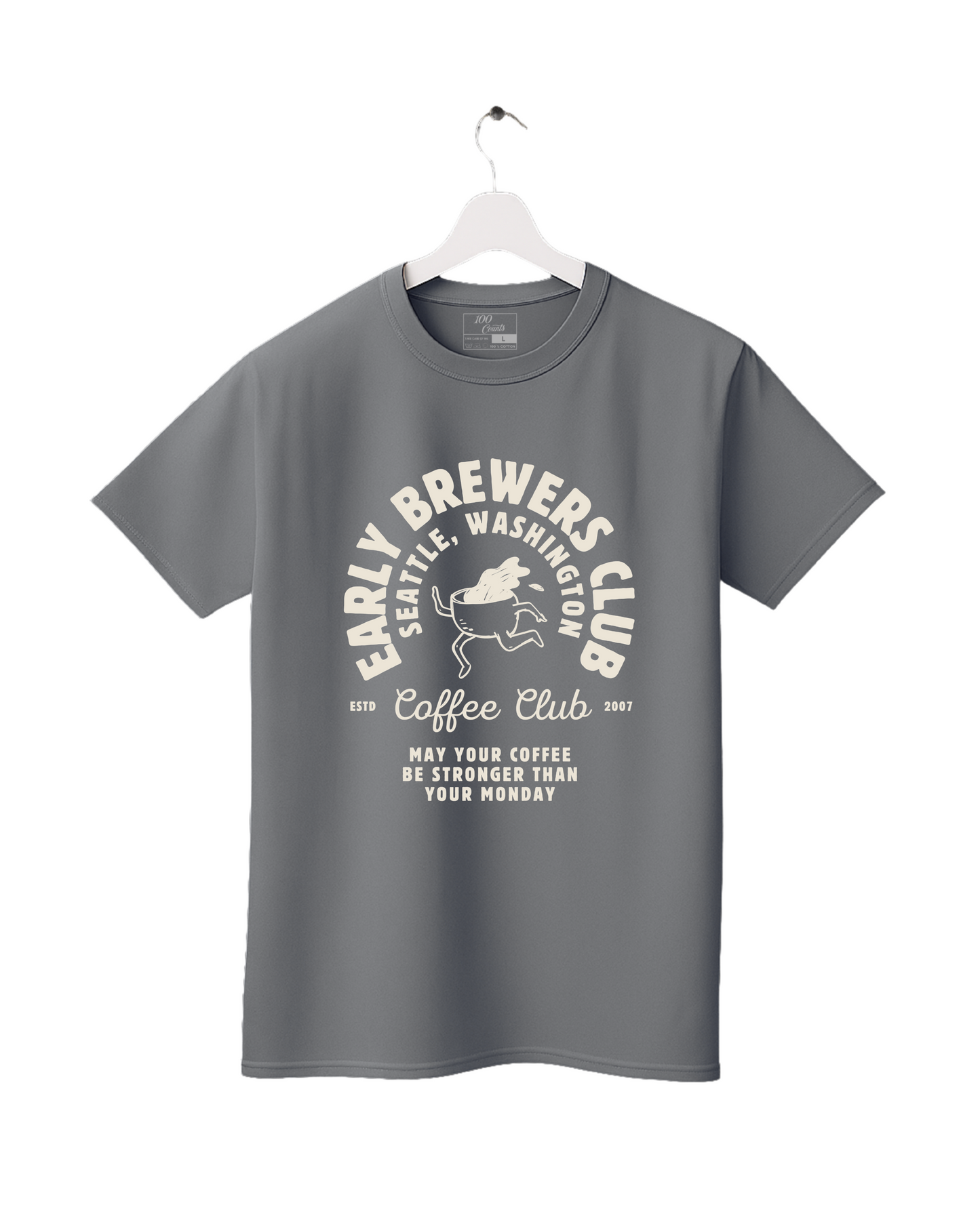 Modern Aesthetic Illustrative Cafe and Coffee Printed T-Shirt