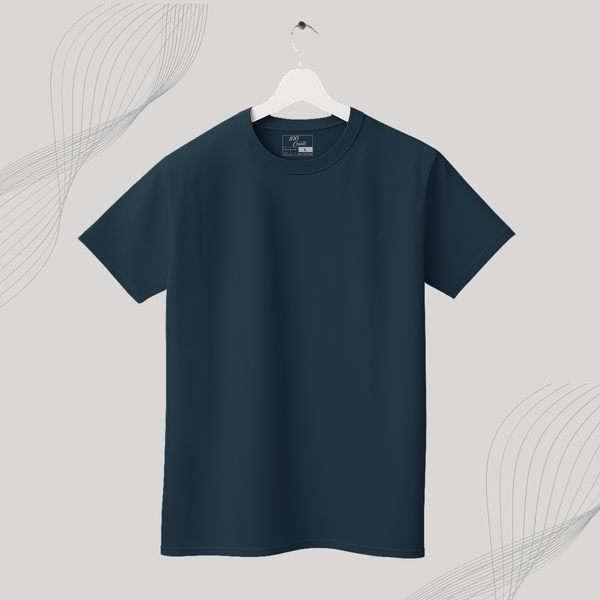 Men's Blank T-shirt-100% Australian Cotton (220 GSM)-Indigo