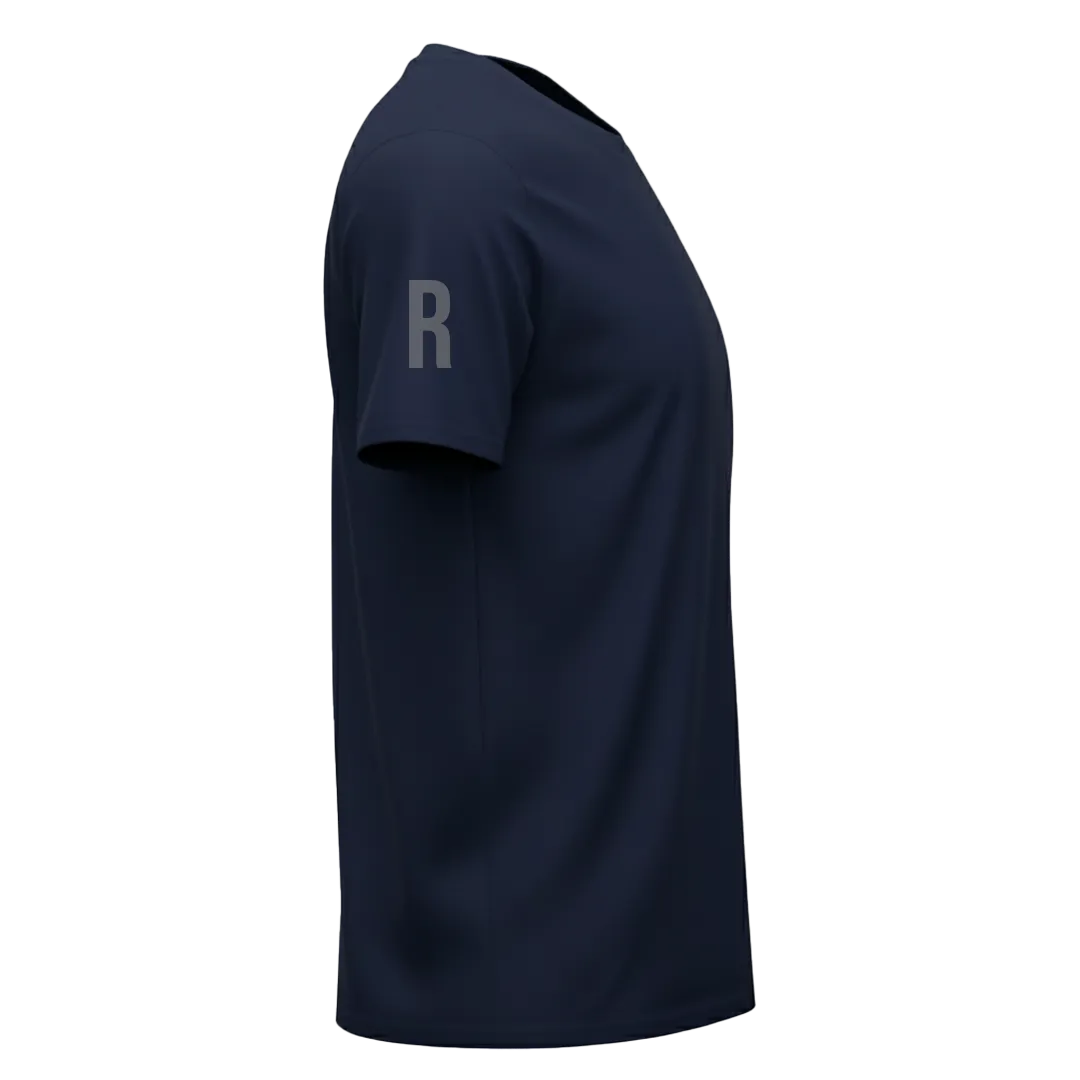 Navy Heavyweight Custom T-Shirt - Right Sleeve Print Area