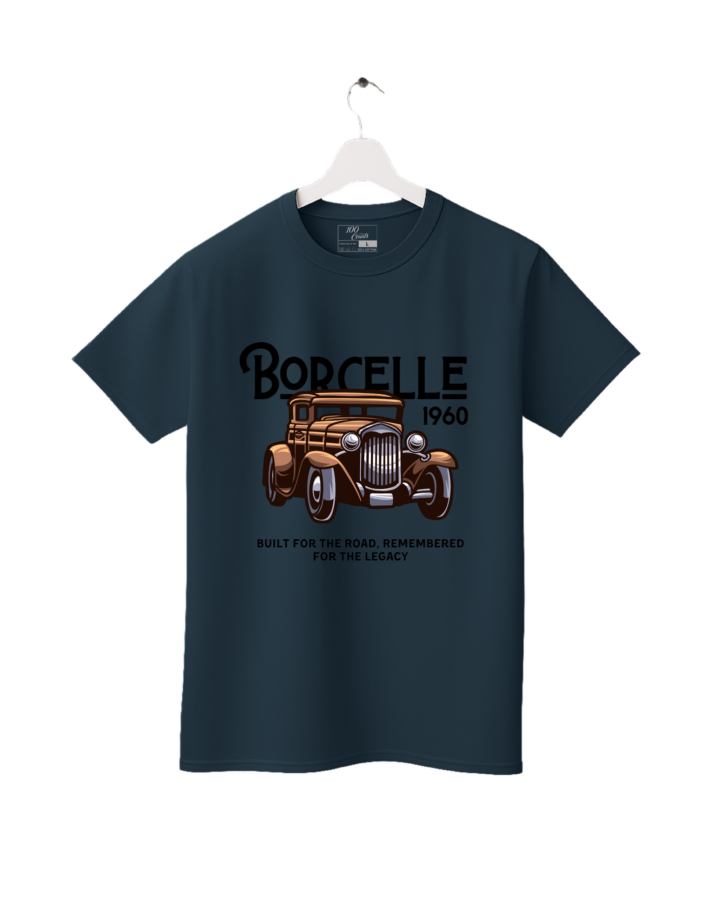 Vintage Car BORCELLE 1960 Classic Auto Legacy Graphic Printed T-Shirt