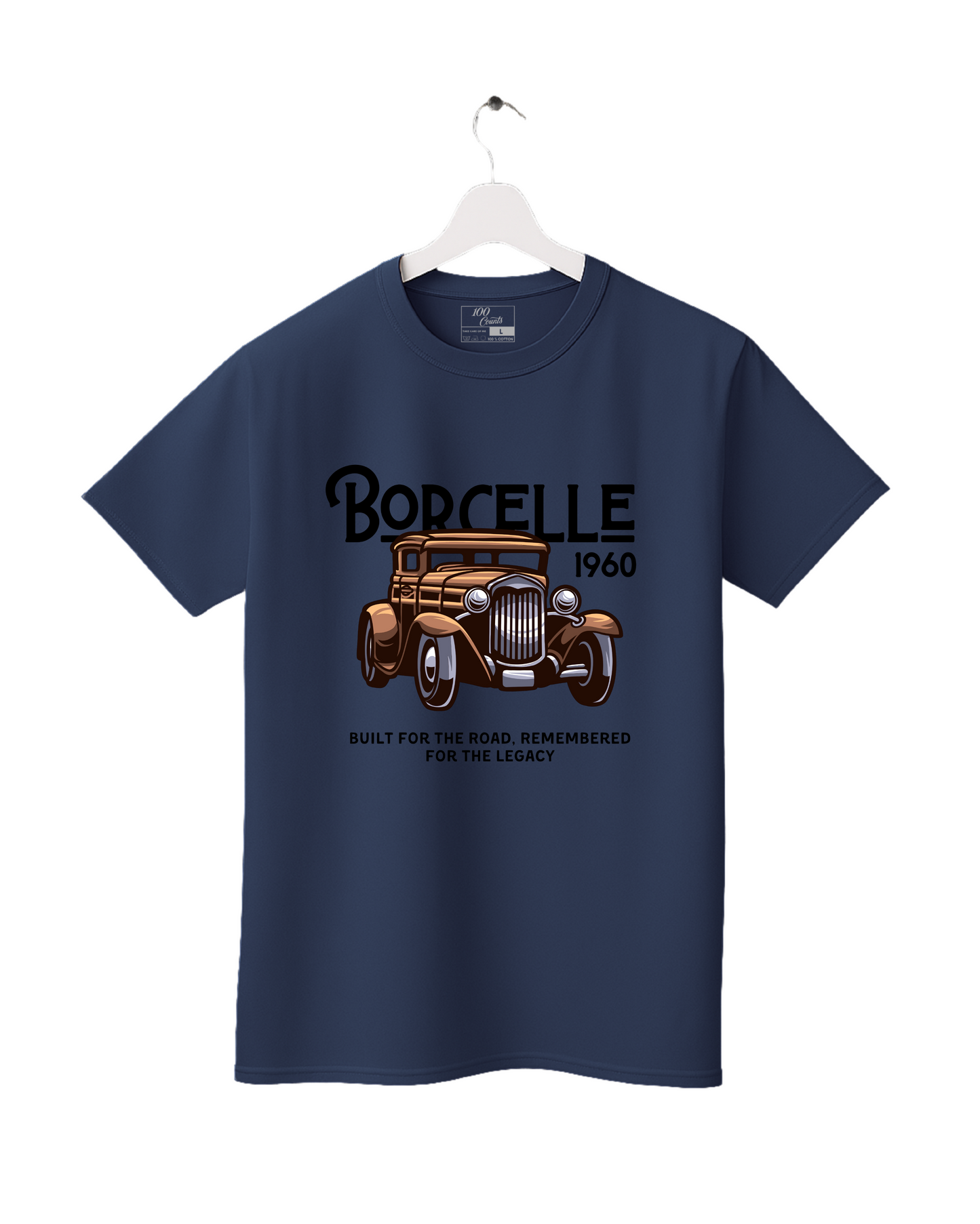 Vintage Car BORCELLE 1960 Classic Auto Legacy Graphic Printed T-Shirt
