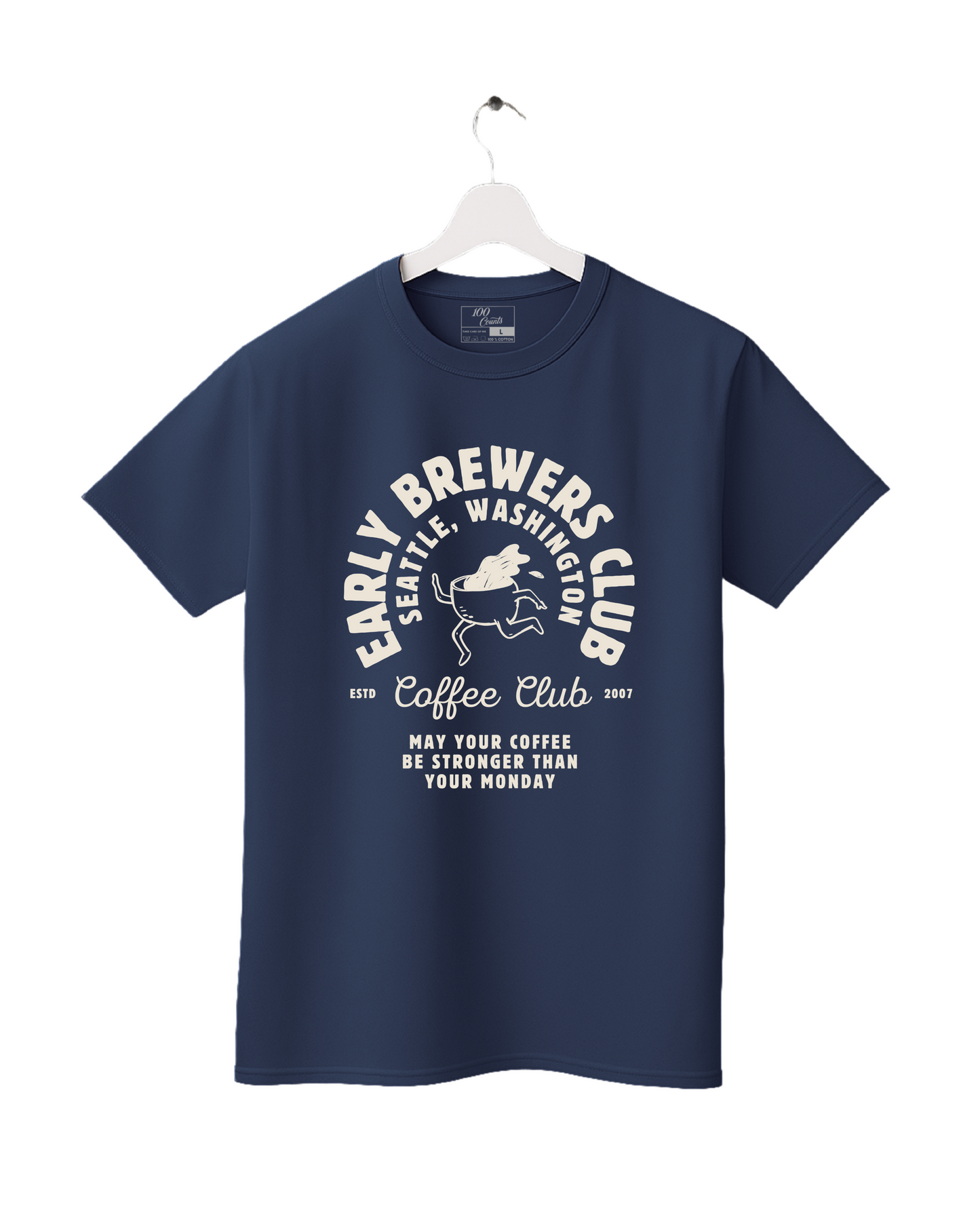 Modern Aesthetic Illustrative Cafe and Coffee Printed T-Shirt