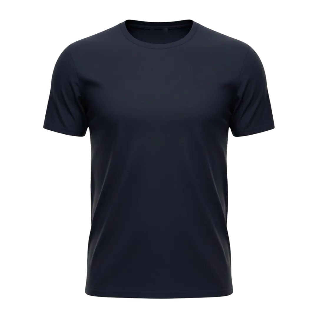 Navy Heavyweight Custom T-Shirt - Front Print Area