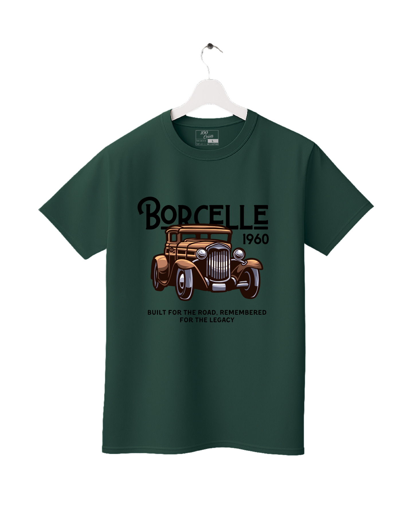 Vintage Car BORCELLE 1960 Classic Auto Legacy Graphic Printed T-Shirt