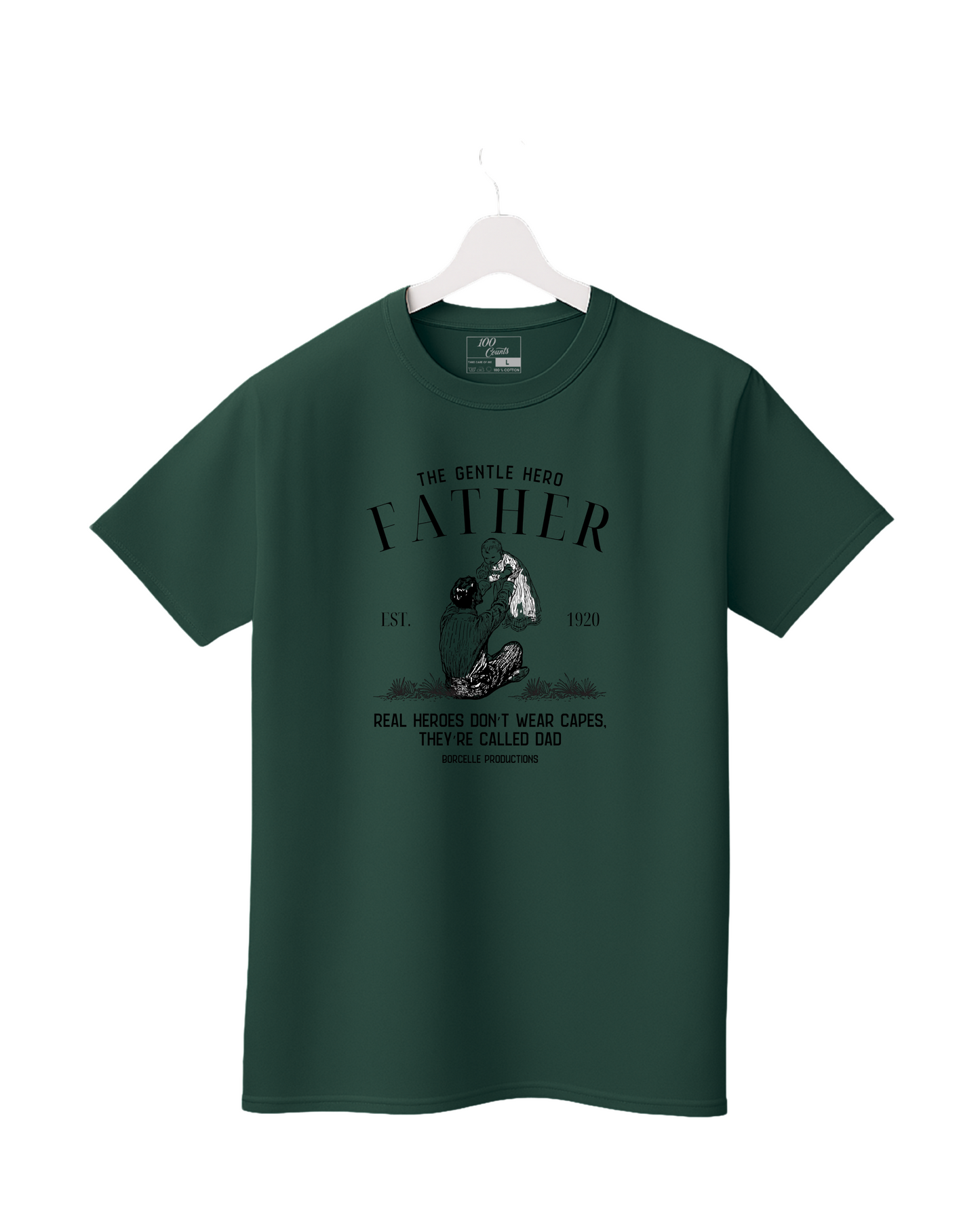 The Gentle Hero Father Printed T-Shirt