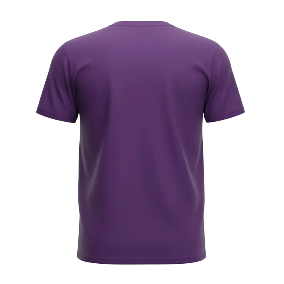 Purple Heavyweight Custom T-Shirt - Back Print Area