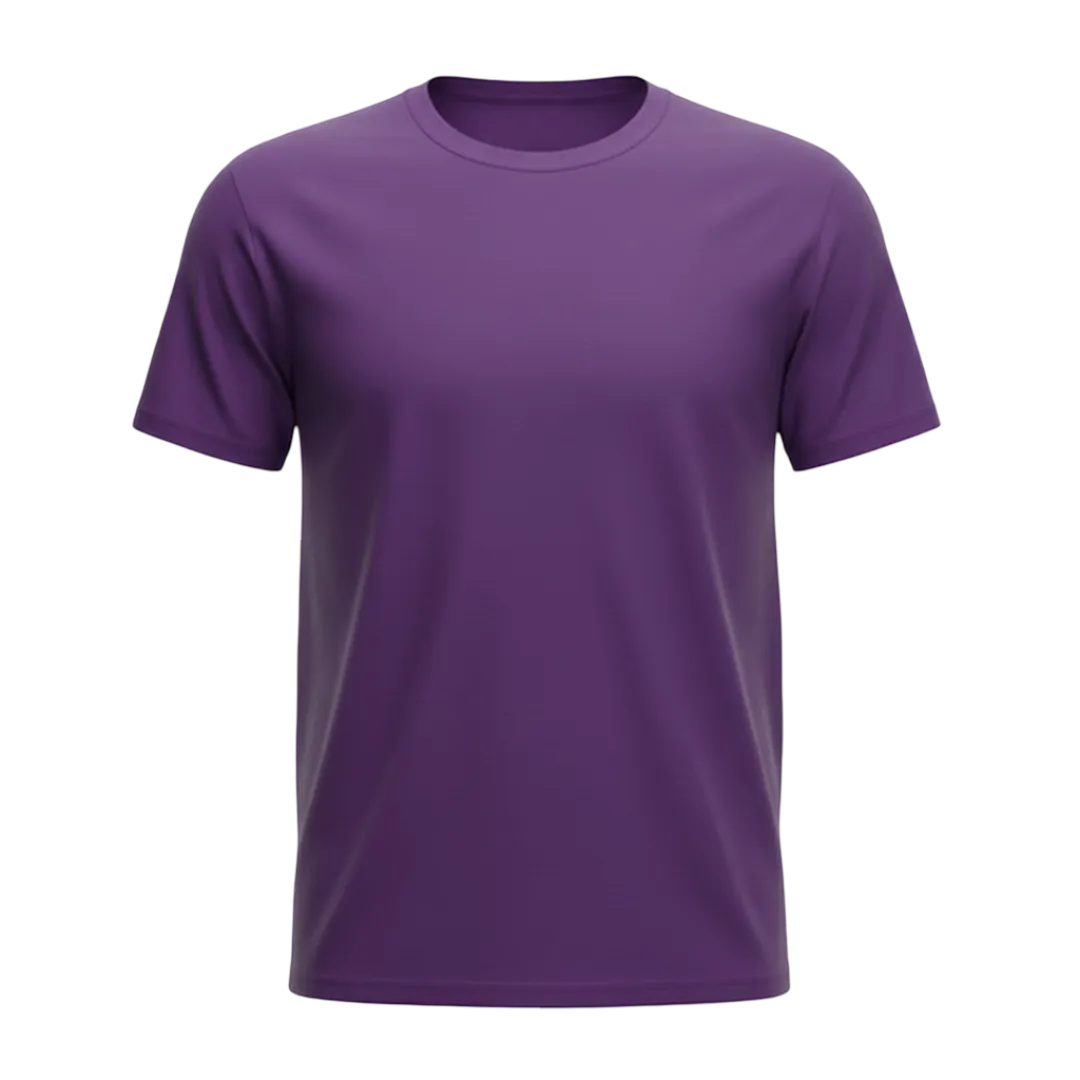 Purple Heavyweight Custom T-Shirt - Front Print Area