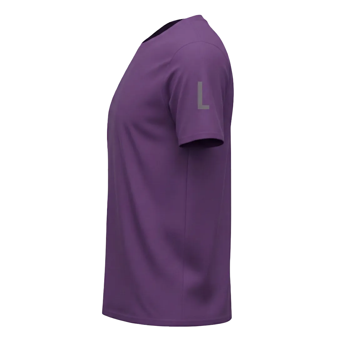 Purple Heavyweight Custom T-Shirt - Left Sleeve Print Area