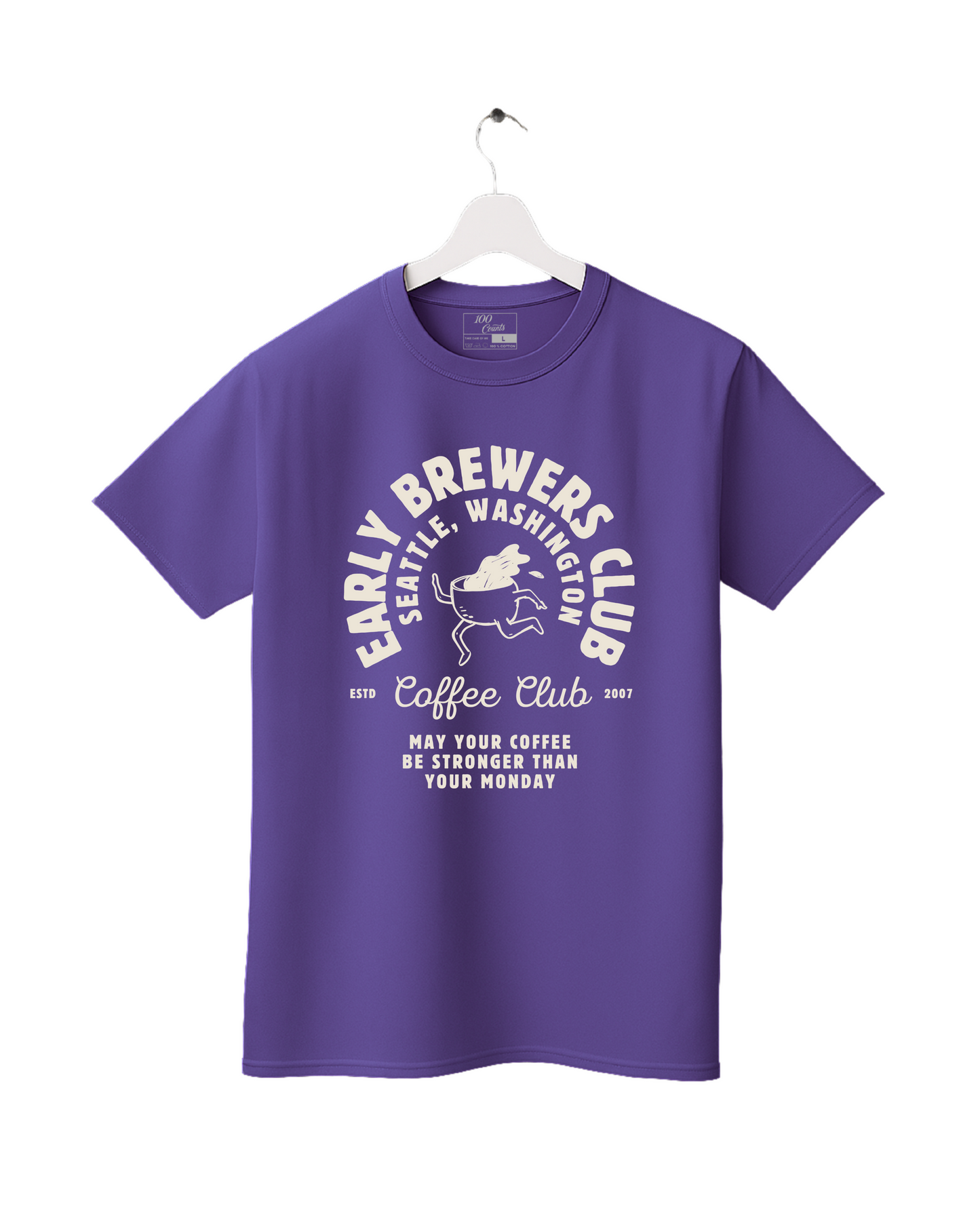 Modern Aesthetic Illustrative Cafe and Coffee Printed T-Shirt