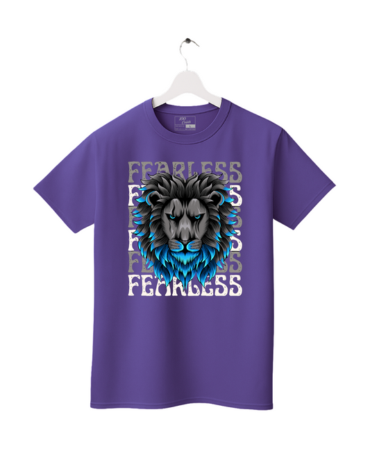 Fearless Lion Printed T-Shirt