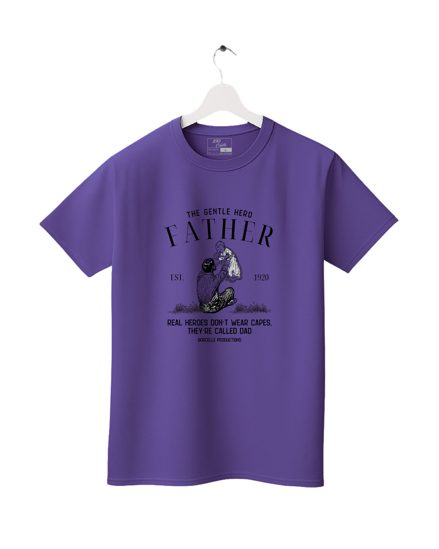 The Gentle Hero Father Printed T-Shirt