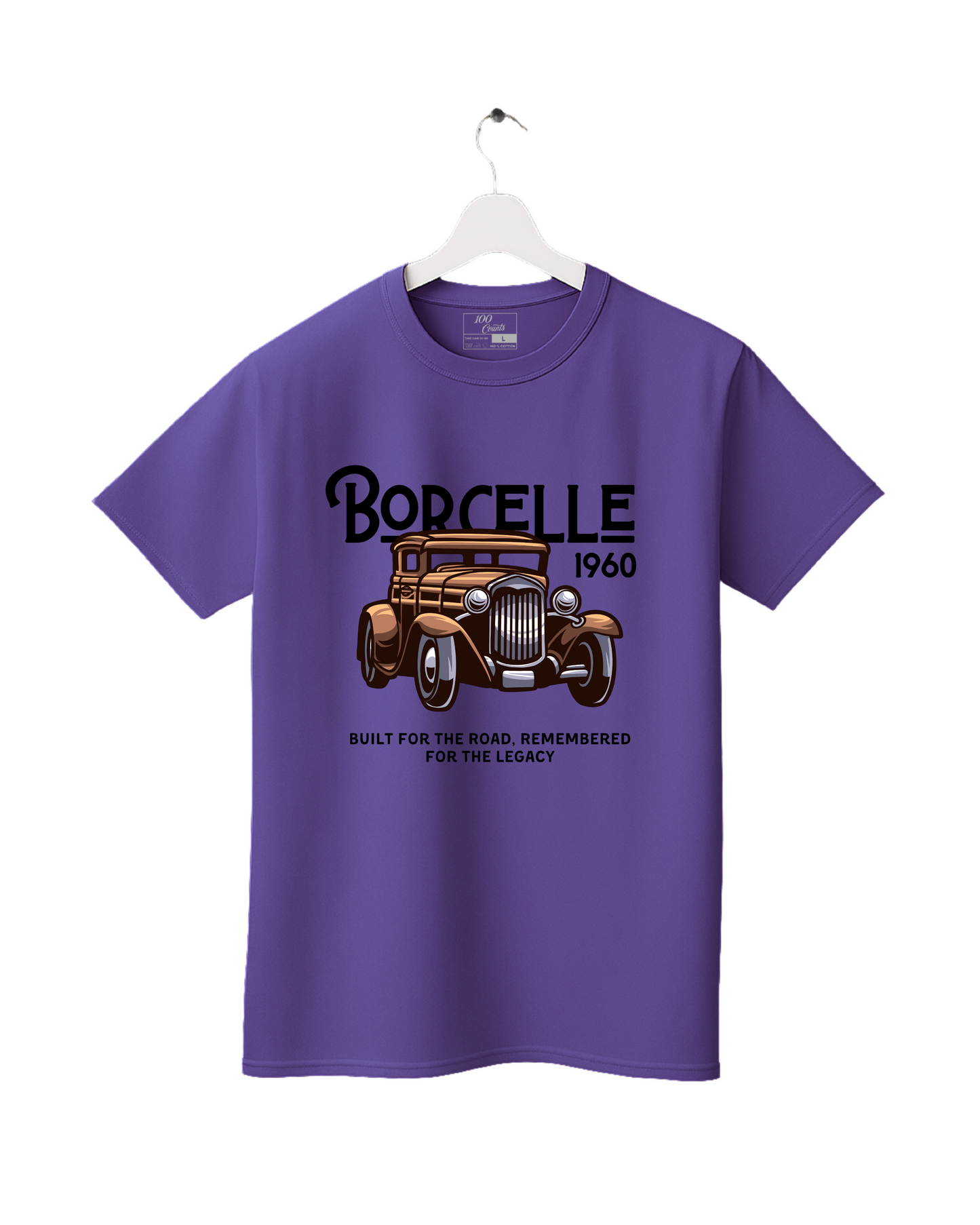 Vintage Car BORCELLE 1960 Classic Auto Legacy Graphic Printed T-Shirt