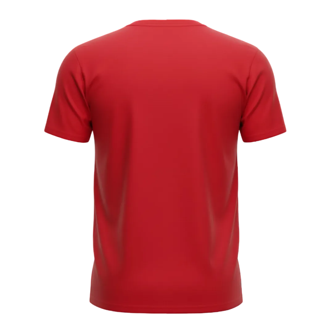 Red Heavyweight Custom T-Shirt - Back Print Area