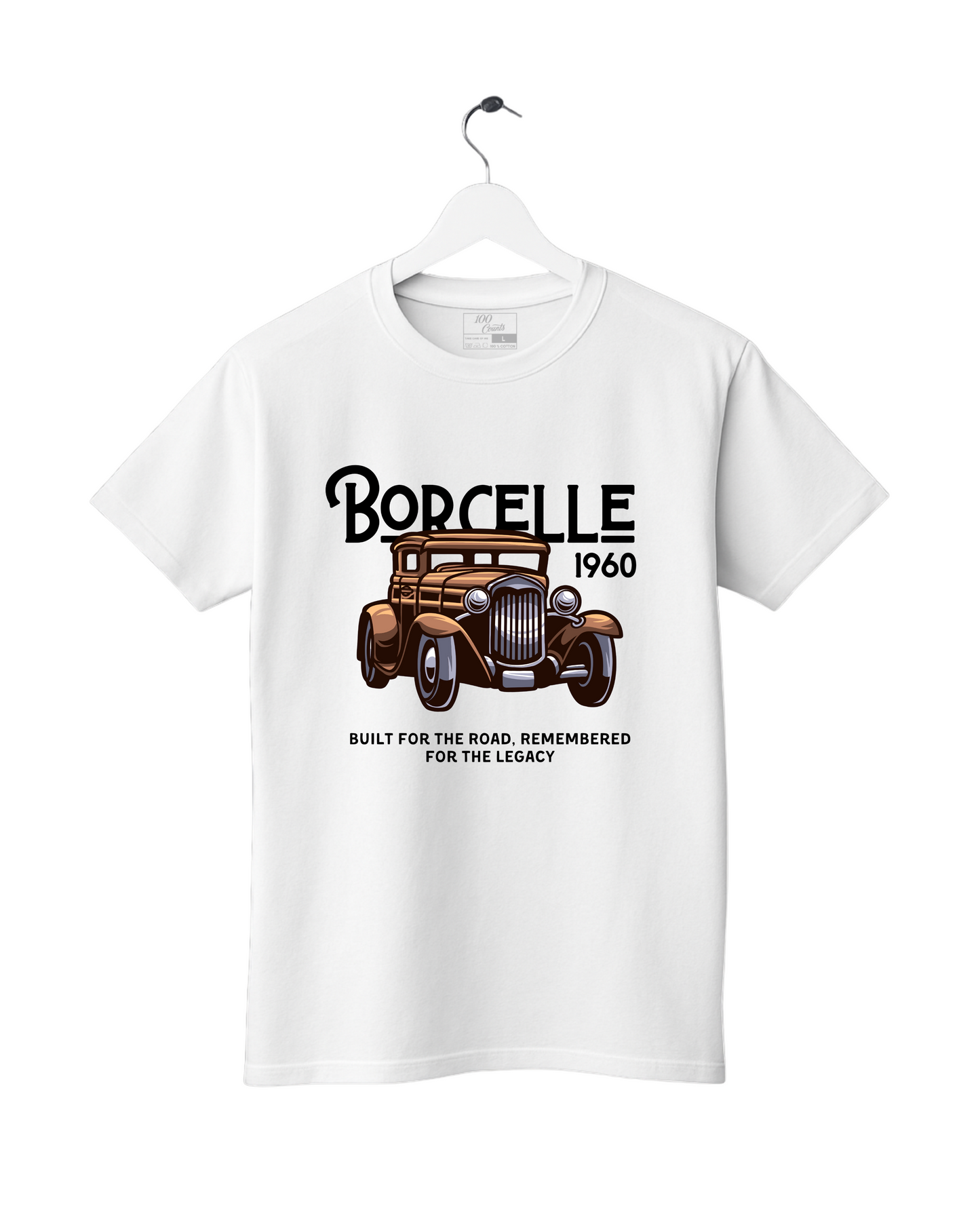 Vintage Car BORCELLE 1960 Classic Auto Legacy Graphic Printed T-Shirt