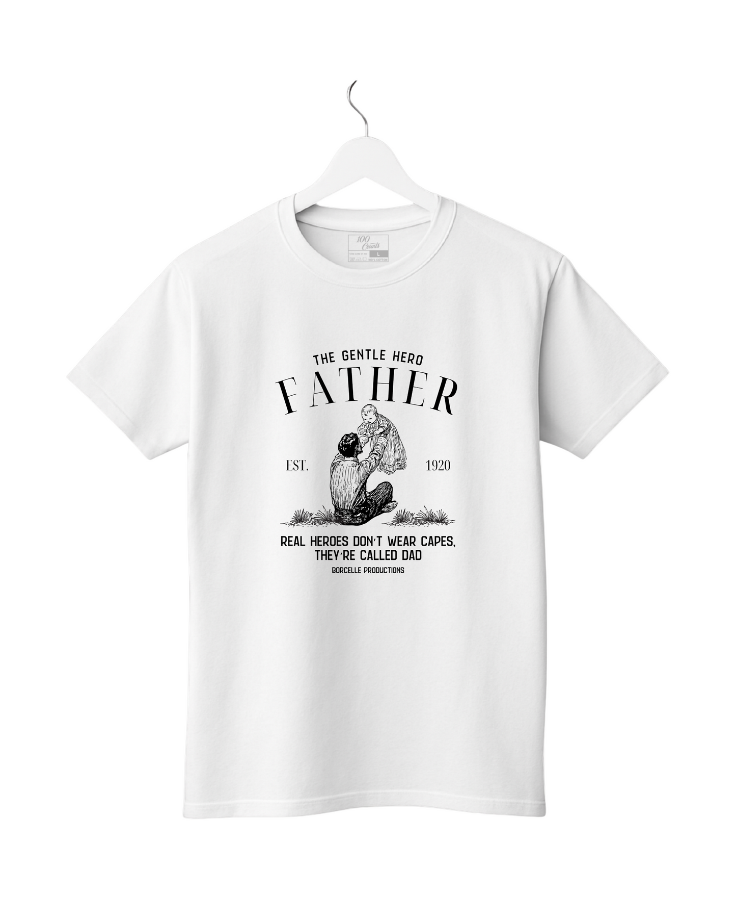 The Gentle Hero Father Printed T-Shirt
